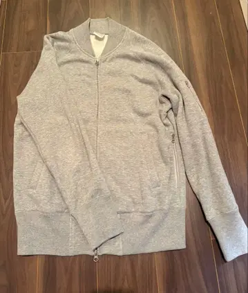 루프 휠러 그레이 집업 후드티