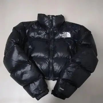 THE NORTH FACE 블랙 숏 기장 눕시 다운 자켓