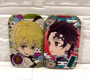 귀멸의 칼날 젠이츠 탄지로 캔뱃지 세트