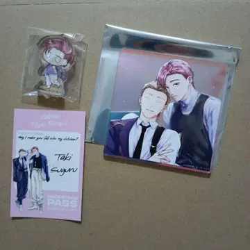 리큐르 카페 쿠레노 마타아키 선생님 아크릴 코스터 아크릴 블록 카드