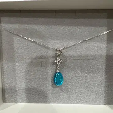 오키나와 유리 공방 초치야 목걸이 실버