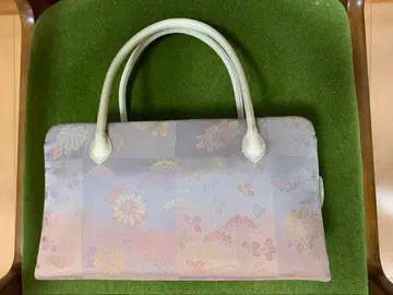 순수 실크 리큐 백 니시진 비단 미사용