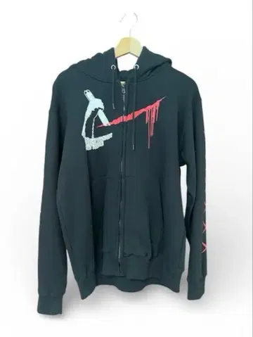 미사용 카사이 준 L 지퍼 후드티