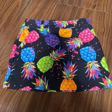 라우드마우스 여성용 스커트 컬러풀 파인애플 패턴