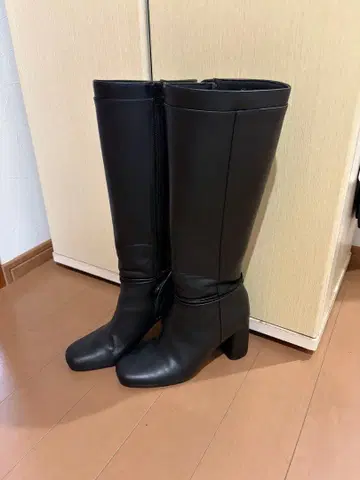 안도마리 Elina 리본 롱 부츠