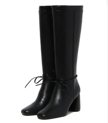 안도마리 Elina 리본 롱 부츠