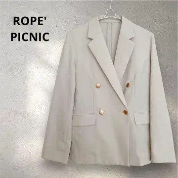 로페피크닉 골드 버튼 UV컷 접촉 냉감 테일러드 자켓 L