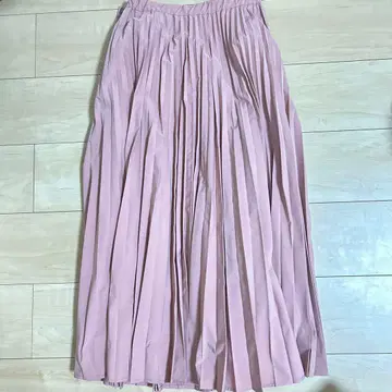 LOUNIE 핑크 플리츠 스커트