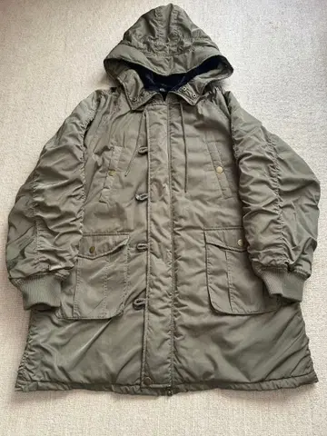 플리스 안감 부착 밀리터리 자켓 올리브 그린