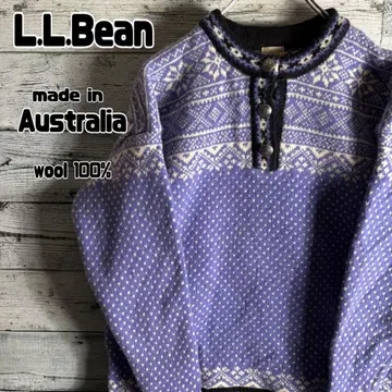 [ 호주산 ] 엘엘빈 노르딕 무늬 버즈아이 여성용 XL