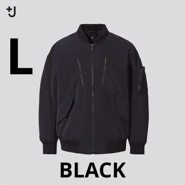 유니클로 +J 오버 사이즈 블루종 L 사이즈 블랙