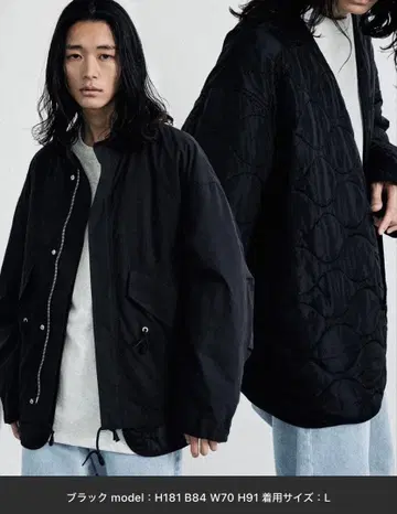 LAYERED 3WAY MILITARY BLOUSON S 사이즈