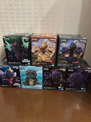 진좌수 고질라 피규어 8체 세트 특촬물 시리즈