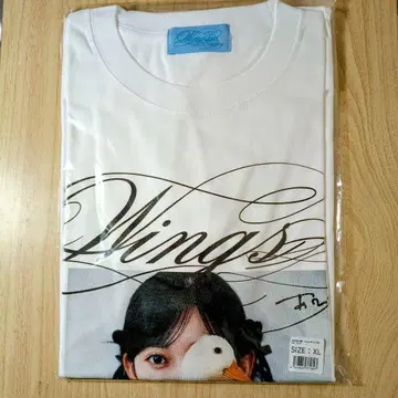 노기자카46 이케다 에레나 T셔츠 Wings:오리의 꿈 XL사이즈 화이트