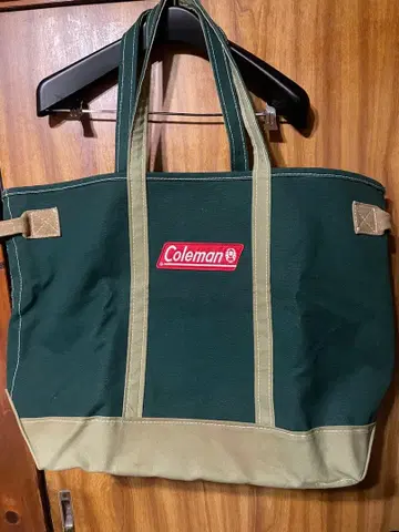 콜맨 토트백 덕 원단 레어템 캠퍼