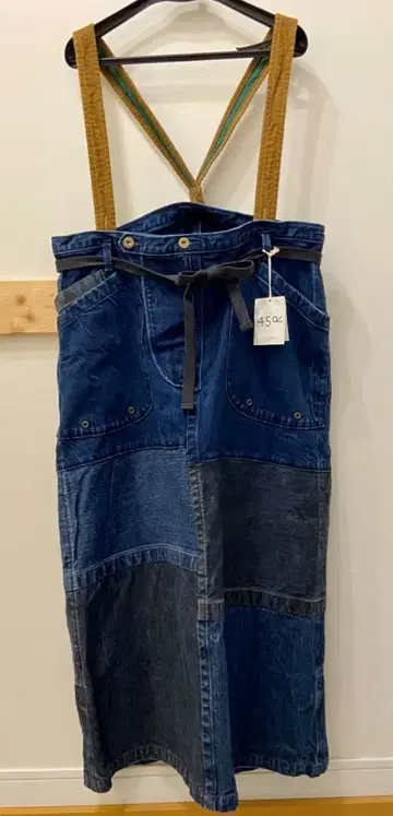 45R 패치워크 스커트 (인디고)