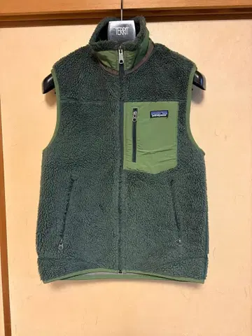 Patagonia 플리스 베스트 M 사이즈 다크 그린