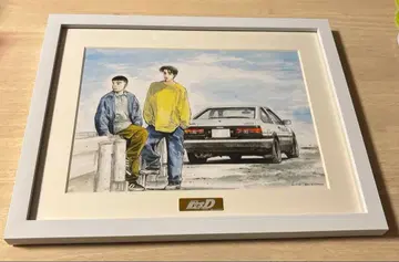 이니셜D 복권 메이트 특상 A4 액자 캐릭터 파인 그래픽