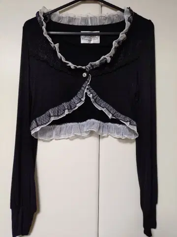 FRILL 블랙 프릴 볼레로 (가디건) 긴팔
