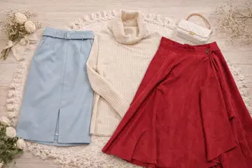 미슈마슈 여성용 코디네이트 3세트 스커트 니트