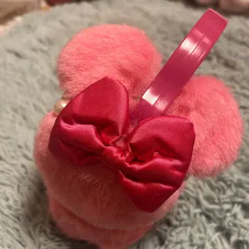 도쿄 디즈니 리조트 Disney 귀도리 이어머프 미니 핑크 펄