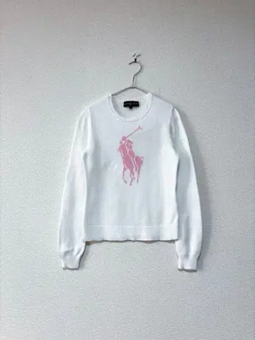 랄프 로렌 빅 포니 핑크 포니 코튼 니트 M