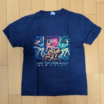 어리숙한 비버 아마비에 T셔츠 M 사이즈 네이비