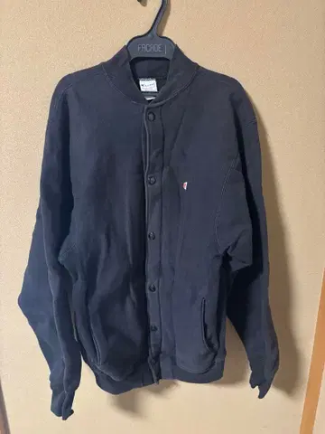 90s 챔피언 스냅 가디건 블랙 usa제