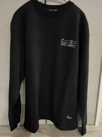 F.A.T. 블랙 긴팔 티셔츠 SKINNY