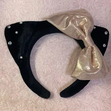 유니버셜 키티 USJ 머리띠 벨로아 블랙