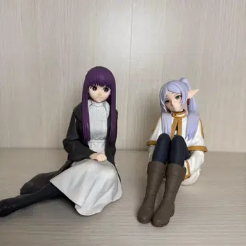 애니메이션 캐릭터 피규어 2체 세트