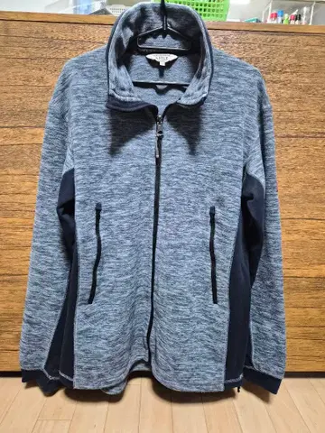 AIGLE 그레이/네이비 플리스 자켓 L