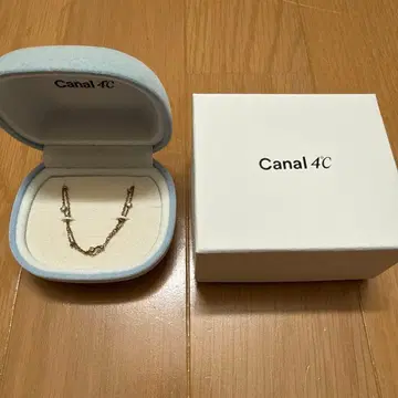 카날 4C 체인 팔찌 핑크 골드