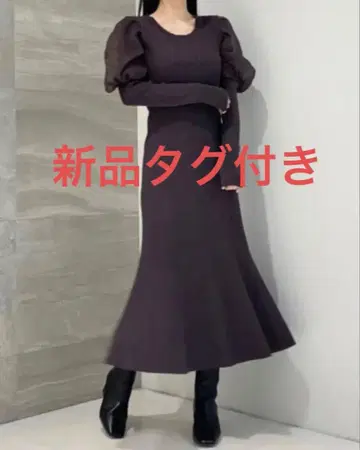 택 포함 새상품 snidel 도킹 머메이드 니트 원피스 스나이델