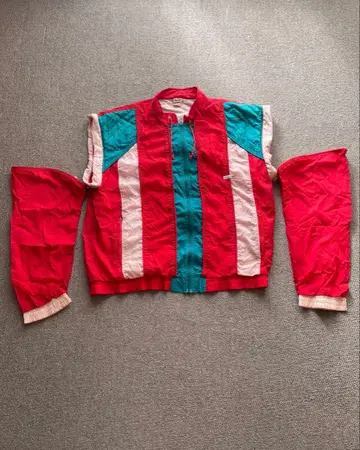 Ellesse 나일론 자켓 빨간색/파랑/화이트