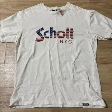 [배송비 포함] Schott 미국 국기 디자인 로고 T셔츠