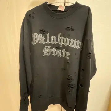 데미지 가공 맨투맨 freak's store