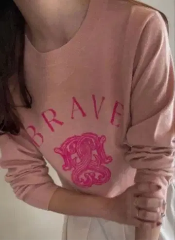 snidel Sustainable 모티브 자카드 니트 풀오버