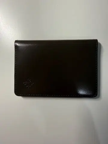 새상품 미사용 [ 파텍 필립의 다크 브라운 가죽 카드 케이스 ]