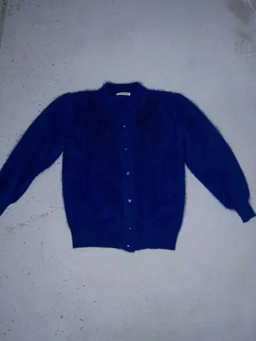 비즈 자수 파랑 가디건 긴팔 남성용으로도 가능