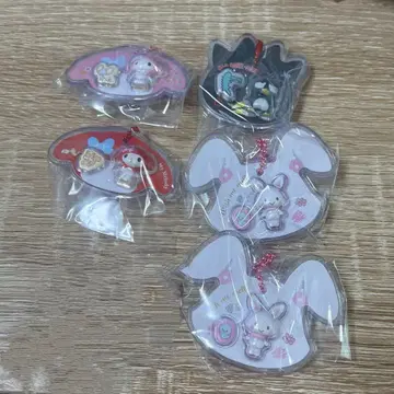 산리오 캐릭터즈 패키지 참&초코 보로 5개 세트