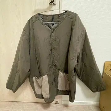퀼팅 자켓 올리브 그린