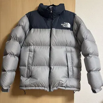 THE NORTH FACE 다운 자켓 눕시 그레이/네이비