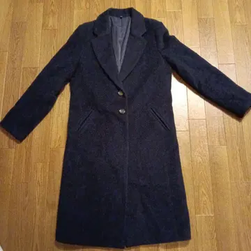 STILE BENETTON 네이비 체스터 코트