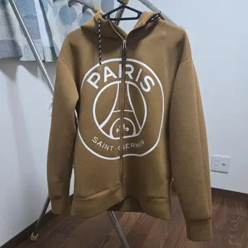 파리 생제르맹 브라운 풀 집업 후디 S
