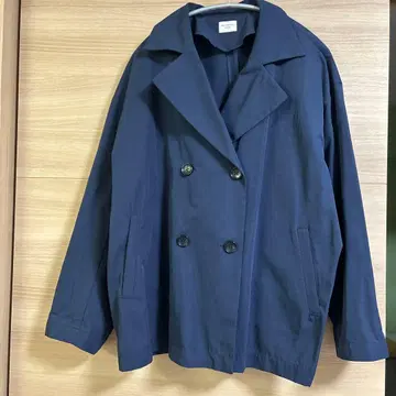 URBAN RESEARCH DOORS 네이비 더블 브레스트 자켓