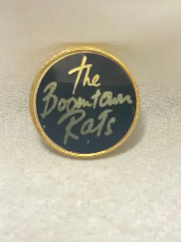 레어! 당시 물건! The Boomtown Rats 핀 배지