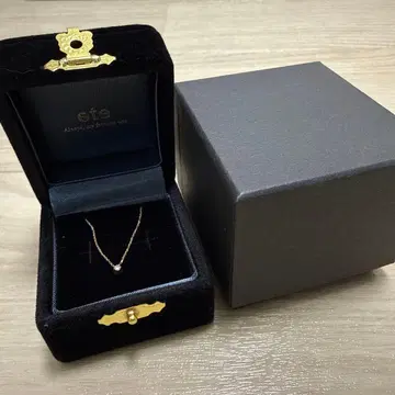 ete 골드 체인 목걸이 싱글 볼 다이아