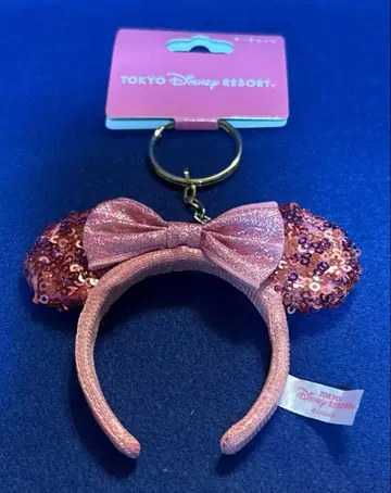 디즈니 미니 마우스 스팽글 머리띠 키체인