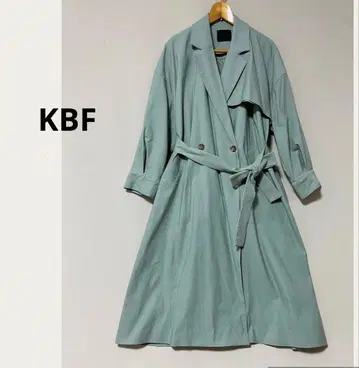 KBF 빅 슬리브 코트 트렌치코트 오버사이즈 그린